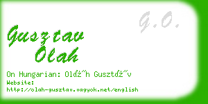 gusztav olah business card